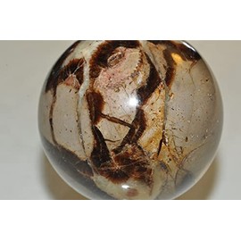 ✦ Bella-gems ✦ 52mm 189g "Individual Selected/Unique"~Madagascar SEPTARIAN Nodule (Dragon Stone) Metaphysical Healing Sphere Mineral Specimen - C1346