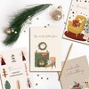 BIROYAL 36 Recycled Christmas Cards with Envelopes - Stylish Traditional