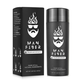 MAN FIBER | Hair Locking Fibers for Instant Thickening and Volumizing of Hair | Reduces appearance of Thinning and Balding | Natural Looking Result