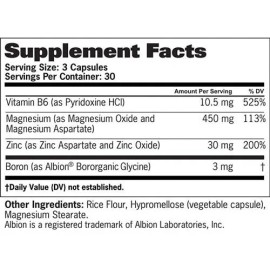 Vitaminas Zmag-t Gat Zinc Magnesio B6 Boron 90ct Sabor Sin sabor