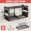 Freexployer 31 Inch Pot Rack Wall Mounted, 2-Tier Pot and