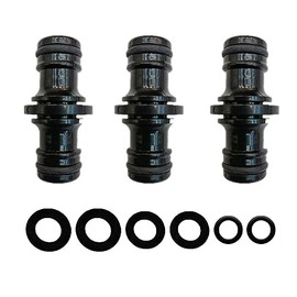 YAAVAAW 3Pack Male Hose Connectors - Double Ended, Garden Hose Pipe Extender for Irrigation