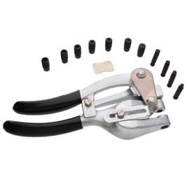 The Beadsmith Mighty Punch- Hole Punch Set, Includes 7 Punches and 7 Dies in Assorted Sizes, Plus a Heavy Duty Storage Case, Puncher Cuts Through Various Materials up to 16 gauge in Thickness and Less