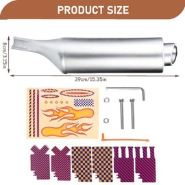 Motorcycle Bicycle Exhaust Sound System, Plastic Pit Bike Exhaust with Sound Effect Motorized, Bike Turbo Turbine Exhaust Pipe, Cycling Noise Maker Sound Effect Accessories