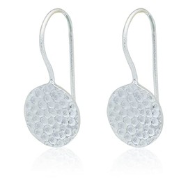 18K Gold Plated Earrings - Drop Earrings for Women - Unique Brass Earrings, Brass with 18 carat gold brass with silver plating