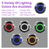 DMiotech 2 Pcs 1/2" Aluminium Alloy Latching Push Button Switch