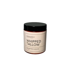 Wholelisticly Grass-Fed Grass Finished Whipped Beef Tallow for Skin, 8oz - Unscented