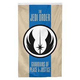 Old Jedi Order flag banner 3x5ft (Blue and White)