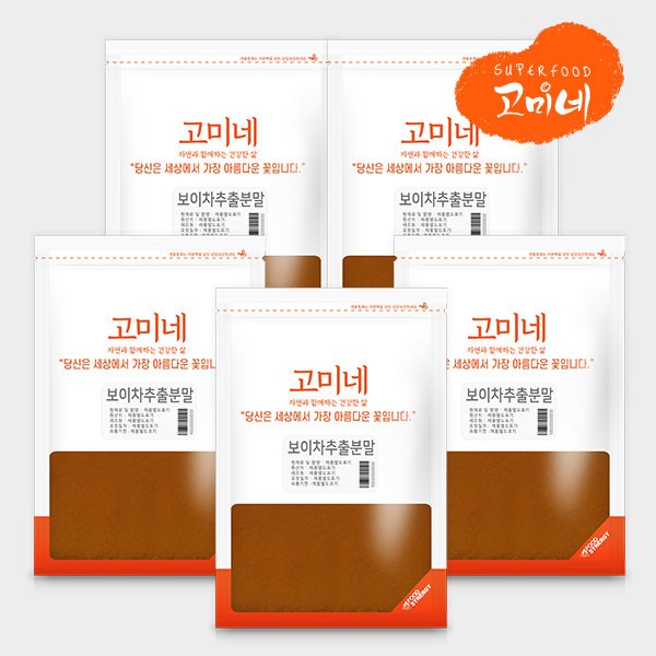 Gomine Pu-erh tea extract powder 300g 5 packs, Pu-erh tea extract powder 300g 5 packs / 고미네 보이차추출분말 300g 5팩, 보이차추출분말300g5팩