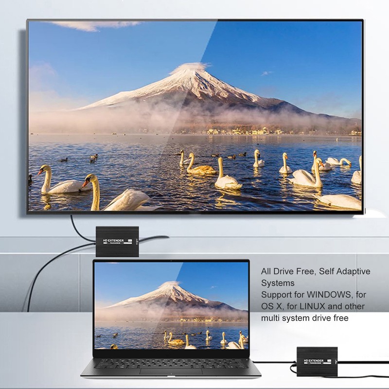 HD Multimedia Interface Extender 656ft 1080P Distortion Free POE Single