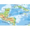 South America Physical Map - 23.3 x 16.5 Inches -