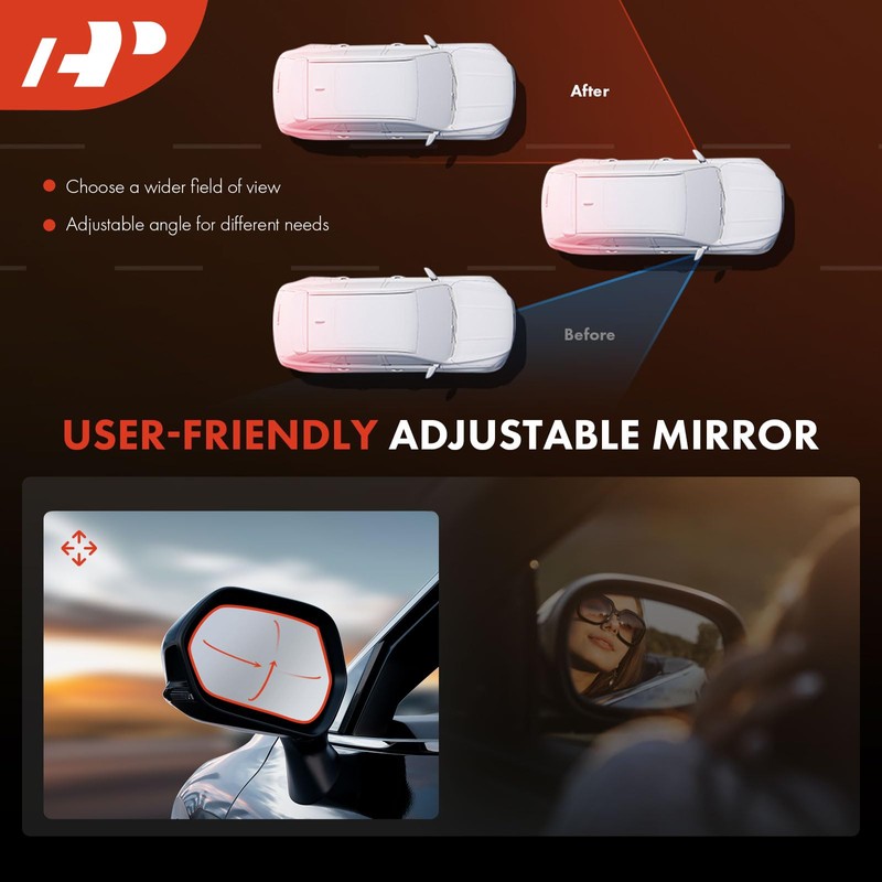 A-Premium Pair (2) Driver and Passenger Side Power Door Mirror