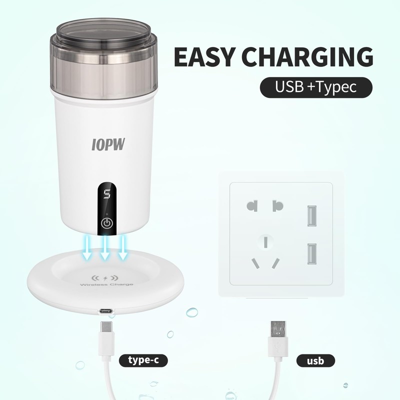 IOPW Hydrogen Water Bottle Generator, Stainless Steel Hydrogen Water Bottle,