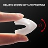 4Pcs White Corner and Edge Protectors, Self-Adhesive Bumpers for Furniture,