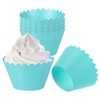 PATIKIL Cupcake Wrappers Paper, 50 Pack Baking Cups Standard Wave
