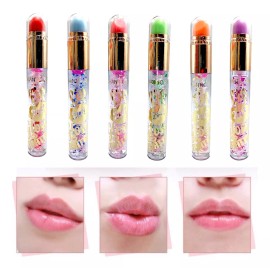 Romantic Rain Brillo Lip Gloss Doble Con Labial Mágico Cambia Con Ph 1 Pz