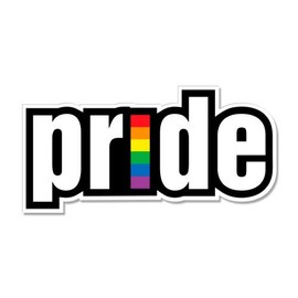 GT Graphics Pride - 8" Vinyl Sticker - for Car Laptop I-Pad - Waterproof Decal