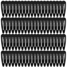 COCPLOK 80 Pcs Hair Clips, Black Hair Accessories for Daily Hair Styling, Anti Slip Hair Clips, Universal for All Age Groups