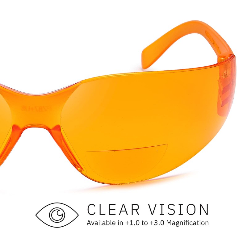 Gamma Ray Bifocal Reading Safety Glasses Readers