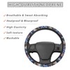 GLENLCWE American Flag Bold Eagle Print Steering Wheel Cover Universal