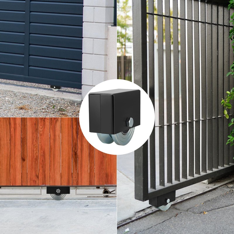 Skelang 4" V-Groove Slide Gate Wheel with Welded Bracket Box,