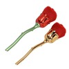 2pcs Rose Shape Nail Brush Dust Removal Thickened Die Cast