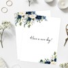 60 Sheets Floral Stationery Letterhead Paper White Blue Flower Letter