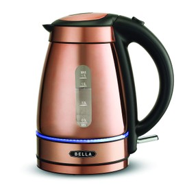 BELLA (14753) 1.7 Liter Electric Tea Kettle Copper Chrome