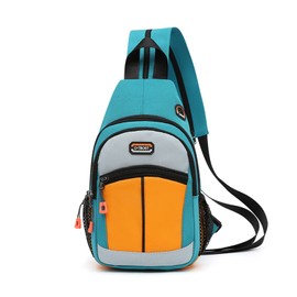 FANDARE Unisex Sling Bags Chest Shoulder Bag Small Daypacks Women Men Crossbody Bags Cover Pack Rucksack Casual Daypacks for Travel Hiking Bicycle Sport Gym Daypacks with Earphone HoleGreen