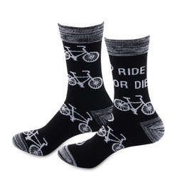 JXGZSO Funny Riding Bikes Crew Socks Ride Or Die Socks Racer Adventure Gift for Biker (Ride Or Die 1 Pair)