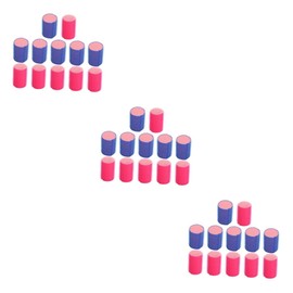 FOMIYES 3sets Hair Rollers Self Grip Spiral Curlers Overnight Sponge Rollers Sponge Easy Curling 12pcs*3