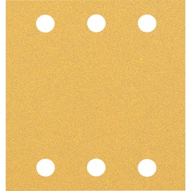 Bosch 50 x Expert C470 Sanding Sheets with 6 Holes (for Paint on Wood, Hardwood, Diameter 115 x 107 mm, Grit 80, Professional Accessories Orbital Sander)