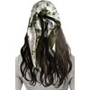 LEBOOBELL Womens Square Head Scarf Satin Printed Hair Scarf Like