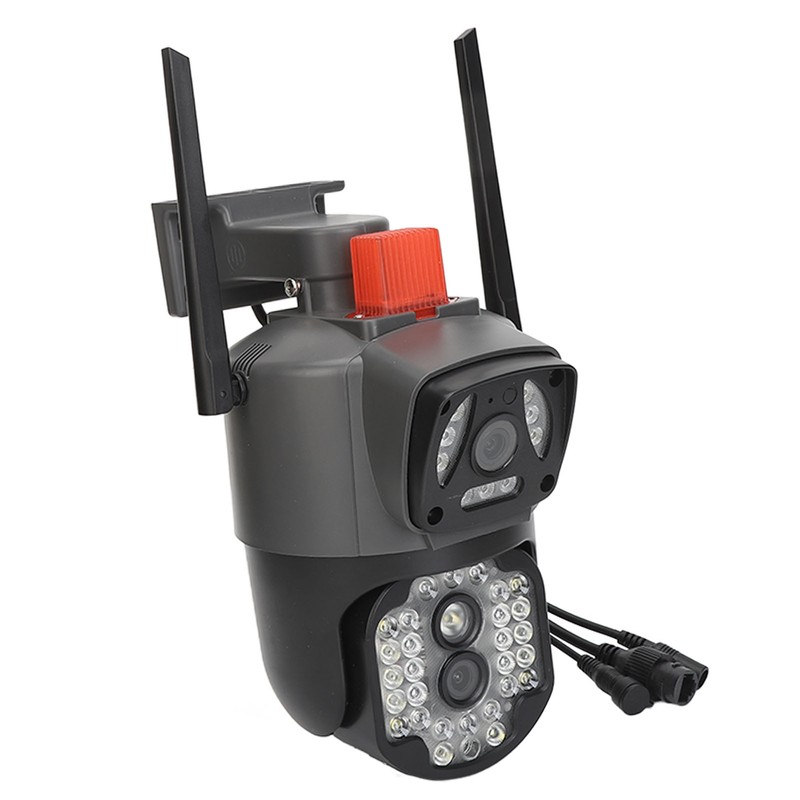 Outdoor Dual Lens Security Camera 1080P Mobile Tracking 360 Degree
