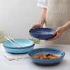 Selamica Porcelain 26 Ounce Salad Pasta Bowls, 8 inch Wide
