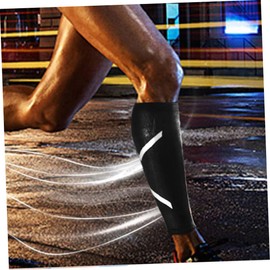 Outanaya Compression Knee High Socks for Running and Outdoor Activities Breathable Calf Sleeves for Athletic Support Black Durable and Protective for Sports