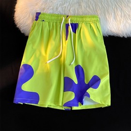 Men's Beachwear Board Shorts Rash Guard Swim Trunks Beach Shorts TK91 5XL/Image Color 5ea