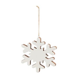 Mud Pie Enamel Snowflake Ornament; 5 1/2" x 5 1/2"
