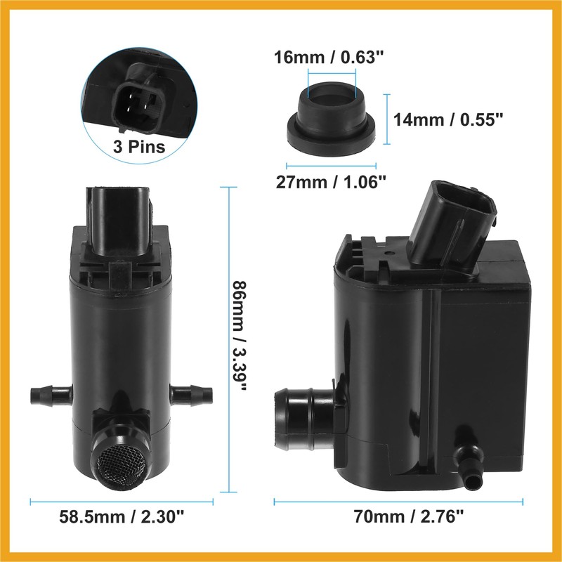 Partuto Windshield Washer Motor Pump for Kia Sorento - 1