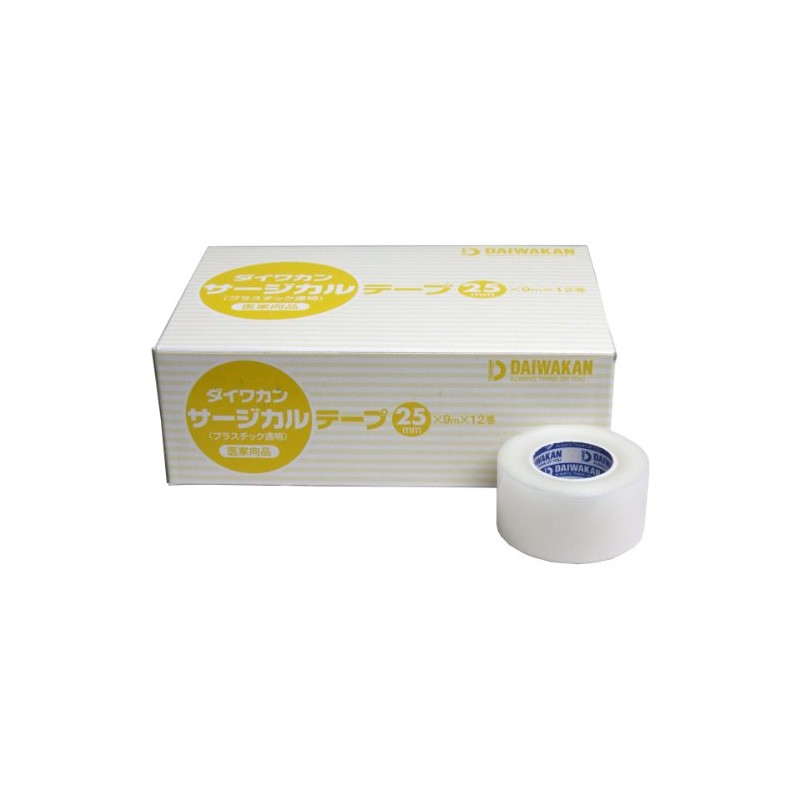 Yamato Han Surgical Tape, Plastic, Transparent, 1.0 inches (25 mm)