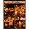 120Pack Halloween Pumpkin Drink Cocktail Umbrellas Picks