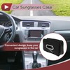 X AUTOHAUX Car Sunglasses Case Universal Sun Visor Sunglasses Holder