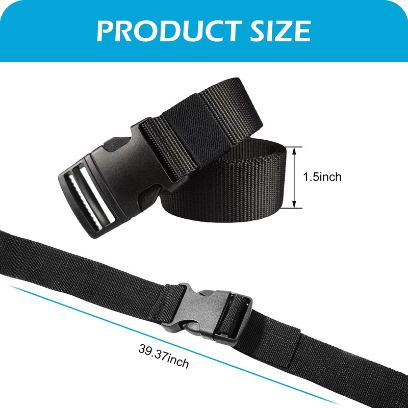 Zikefest 2PCS Car Battery Tie Down Strap, Adjustable Buckle Battery