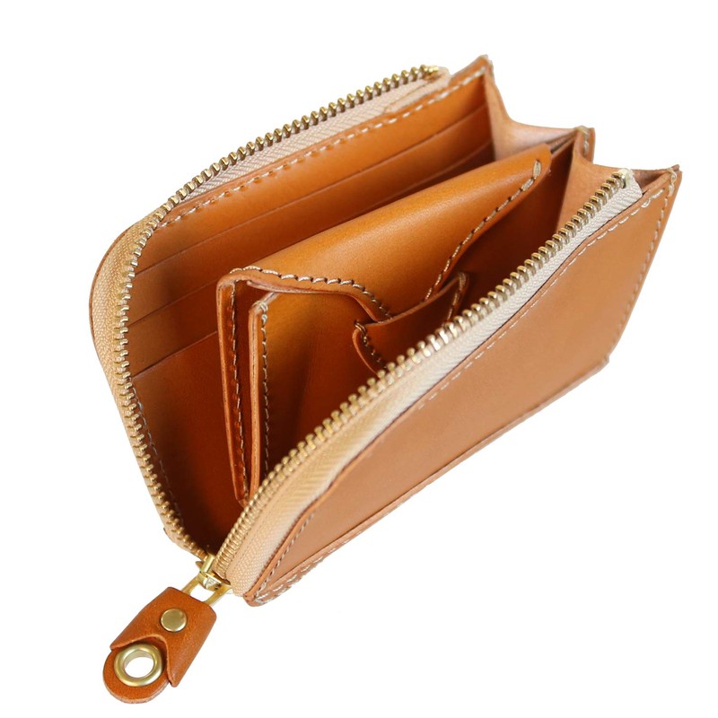 Porco Rosso L-Shaped Zip Wallet [sokunou], red