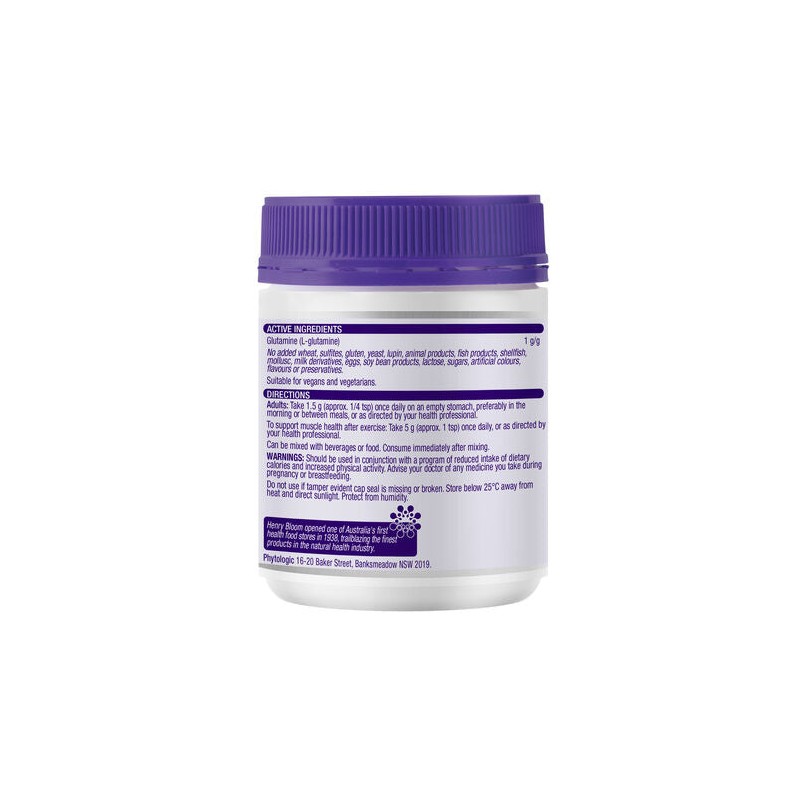 Henry Blooms L-Glutamine 300G Powder