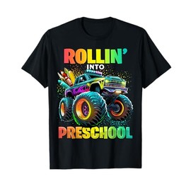 Preschool Monster Truck Back to School First Day of School T-Shirt