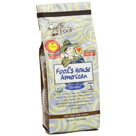 Coffee Fool's Decaf Organic Fair Trade House American (Coarse Grind)