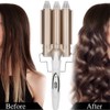 Three Barrel Curling Iron Salon Hairstyling Waver Hair Crimper Hairdressing