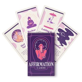 PURPLE CANYON Daily Affirmation Cards for Women and Men | Positive Affirmations for Mindfulness, Meditation, and Inspiration | Beautiful 52 Card Deck