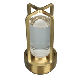 Marhynchus Cordless with Touch Control, 3 Colors Stepless Dimming LED Rechargeable Bedside Nightstand Lamp Desk Lamp (Gold)